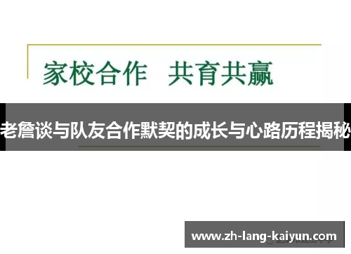 老詹谈与队友合作默契的成长与心路历程揭秘